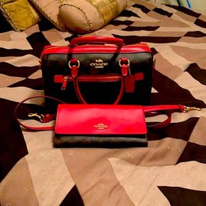 Coach purse and wallet